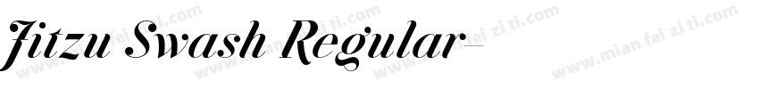 Jitzu Swash Regular字体转换